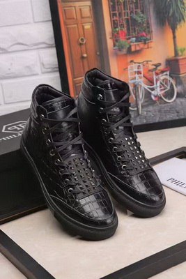 PhiliPP Plein High-Top Fashion Men Shoes--005